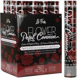 Flower Petal Cannon - Red (1 each) - Party Expo