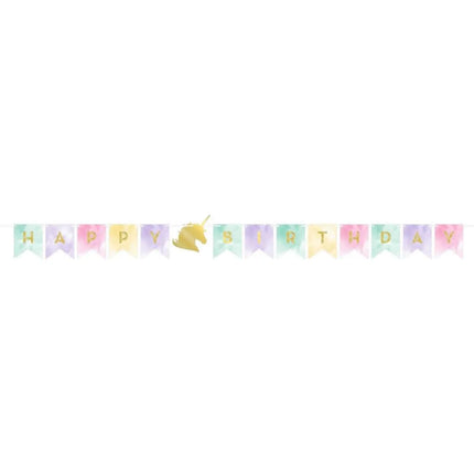 Foil Stamp Unicorn Sparkler Banner - Party Expo