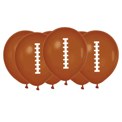 Football Latex Balloons (6ct) - Party Expo