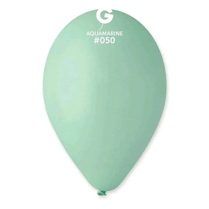 Gemar - 12" Aquamarine Latex Balloons #050 (50pcs) Party Expo