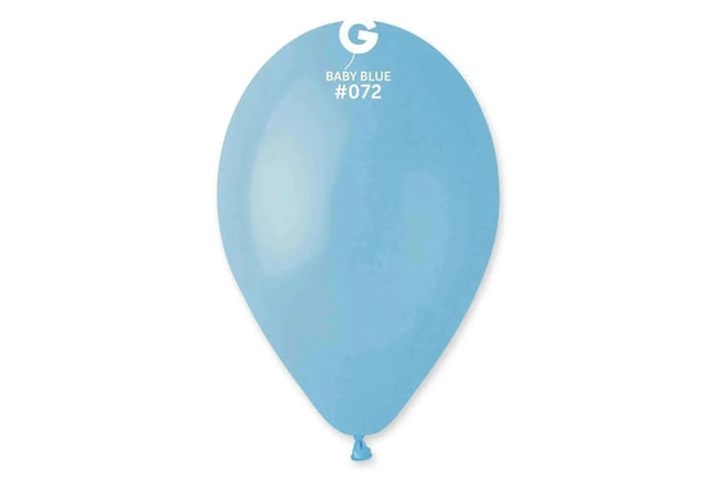 Gemar - 12" Baby Blue Latex Balloons #072 (50pcs) Party Expo