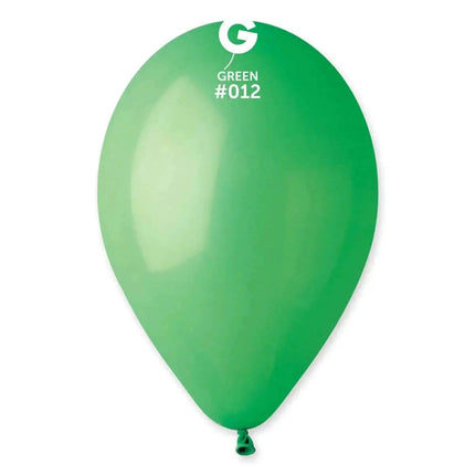 Gemar - 12" Green Latex Balloons #012 (50pcs) Party Expo