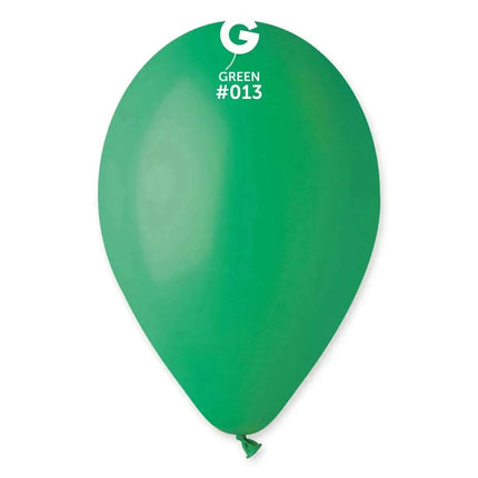 Gemar - 12" Green Latex Balloons #013 (50pcs) Party Expo