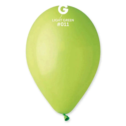 Gemar - 12" Light Green Latex Balloons #011 (50pcs) Party Expo