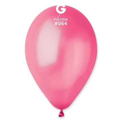 Gemar - 12" Metal Fuchsia Metallic Latex Balloons #064 (50pcs) Party Expo