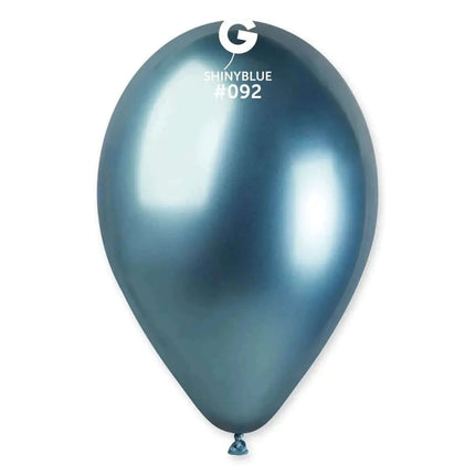 Gemar - 13" Shiny Blue Latex Balloons #092 (25pcs) Party Expo