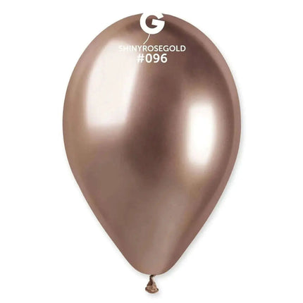 Gemar - 13" Shiny Rose Gold Latex Balloons #096 (25ct) Party Expo