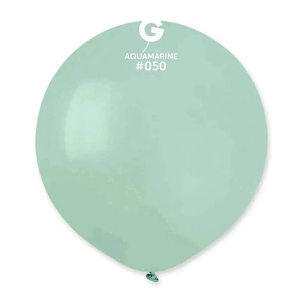 Gemar - 19' Aquamarine Latex Balloons #050 (25pcs) - Party Expo