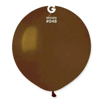 Gemar - 19" Brown Latex Balloons #048 (25pcs) Party Expo