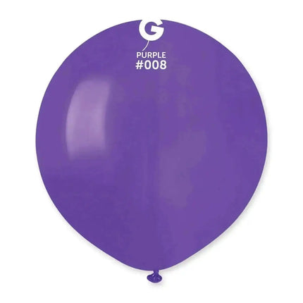 Gemar - 19" Baby Purple Latex Balloons #008 (25pcs) Party Expo