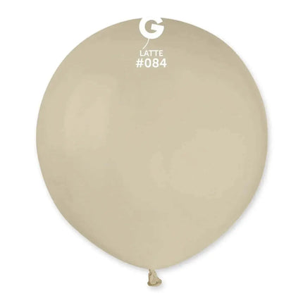 Gemar - 19" Latte Latex Balloons #084 (25pcs) Party Expo