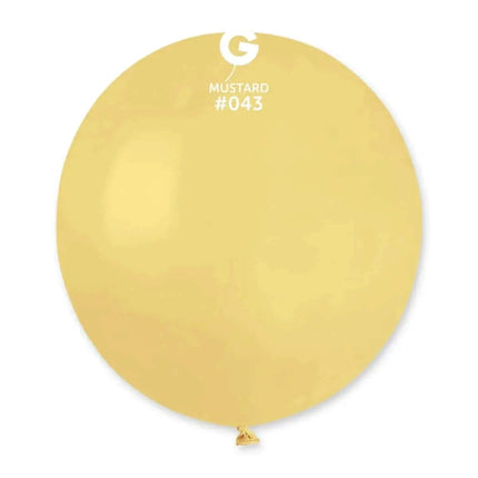 Gemar - 19" Mustard Latex Balloons #043 (25pcs) Party Expo