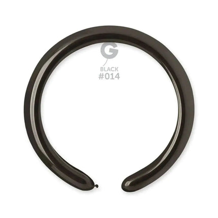 Gemar - 260 Black Latex Balloons #014 (50pcs) - Party Expo
