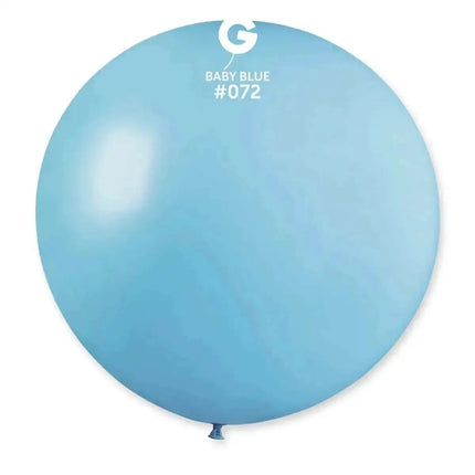 Gemar - 31" Baby Blue Latex Balloons #072 (1pc) Party Expo