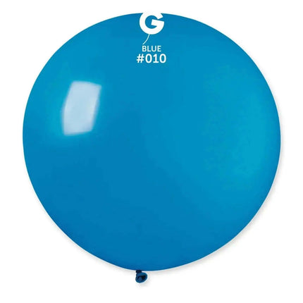 Gemar - 31" Blue Latex Balloons #010 (1pc) Party Expo