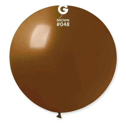 Gemar - 31" Brown Latex Balloons #048 (1pc) Party Expo