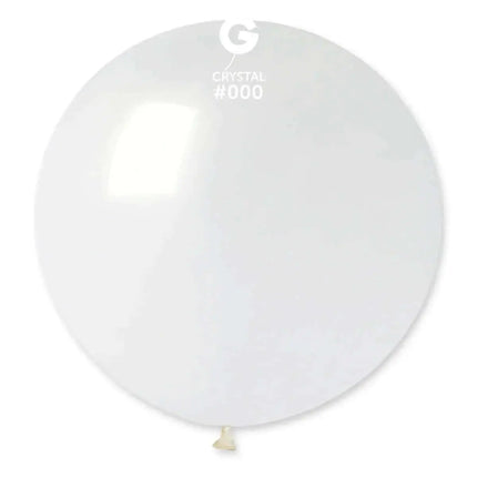 Gemar - 31" Crystal Clear Latex Balloons #000 (1pc) Party Expo