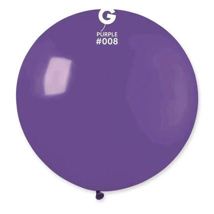 Gemar - 31" Purple Latex Balloons #008 (1pc) Party Expo