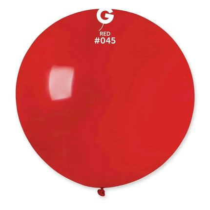 Gemar - 31" Red Latex Balloons #045 (1pc) Party Expo