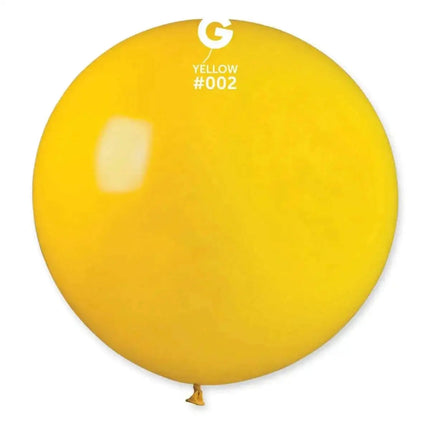 Gemar - 31" Yellow Latex Balloons #002 (1pc) Party Expo