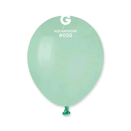 Gemar - 5" Aquamarine Latex Balloons #050 (100pcs) Party Expo