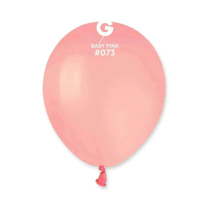 Gemar - 5" Baby Pink Latex Balloons #073 (100pcs) Party Expo