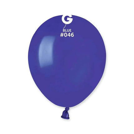 Gemar - 5" Blue Latex Balloons #046 (100pcs) Party Expo
