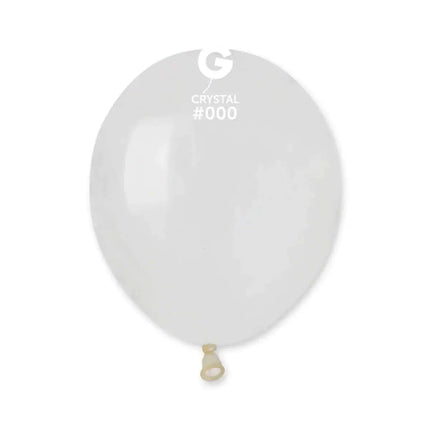 Gemar - 5" Crystal Clear Latex Balloons #000 (100pcs) Party Expo