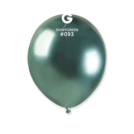 Gemar - 5" Shiny Green Latex Balloons #093 (50pcs) Party Expo