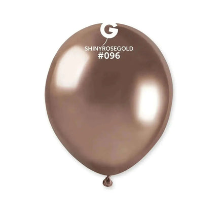 Gemar - 5" Shiny Rose Gold Latex Balloons #096 (50pcs) Party Expo