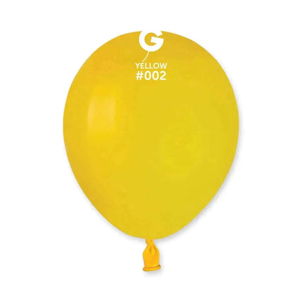 Gemar - 5" Yellow Latex Balloons #002 (100pcs) Party Expo