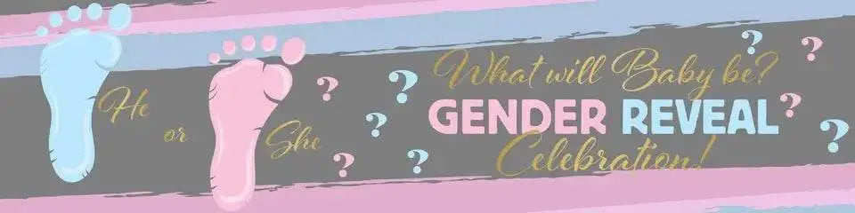 Gender Reveal - What Will Baby Be? Banner #22 - (4'x1') - Party Expo