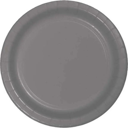 7" Glamour Gray Plates (24ct) Party Expo