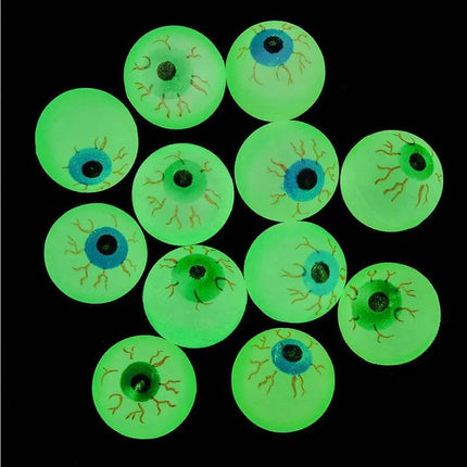 Glow In The Dark Eye Bounce Balls (12ct) - Party Expo