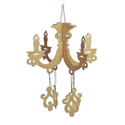 Gold Glitter Chandelier - Party Expo