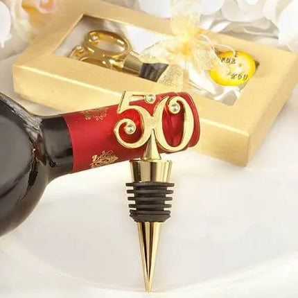 Gold Metal 50 Bottle Stopper - Party Expo