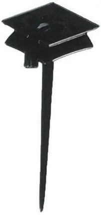 Grad Cap Graduation Party Picks - Black (10pcs) - Party Expo