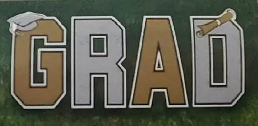 GRAD Yard Decorations with Stakes (10x14) - Party Expo