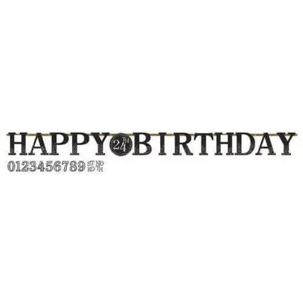 Happy Birthday Jumbo Letter Banner Kit - Party Expo