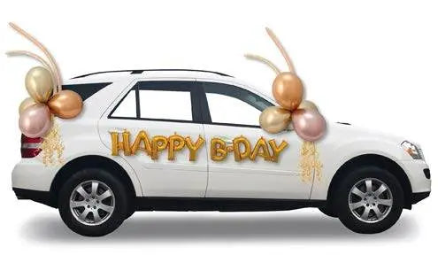 Happy Birthday Parade Balloon Kit - Gold - Party Expo