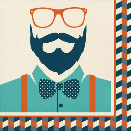 Hipster Birthday Lunch Napkins (16ct) - Party Expo