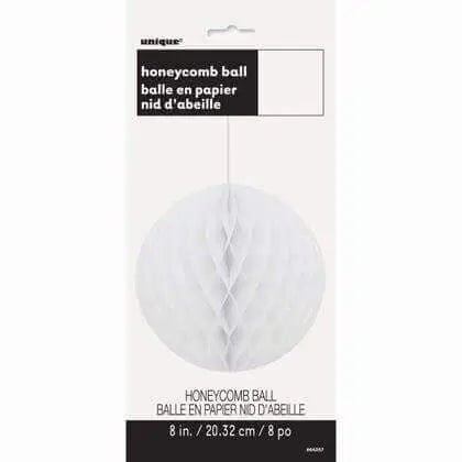 Tissue Paper Honeycomb White Ball 8" - 1ct. Party Expo