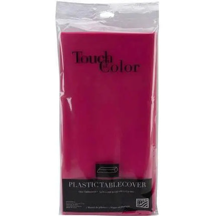 Hot Magenta 54*108 Plastic Tablecover - Party Expo