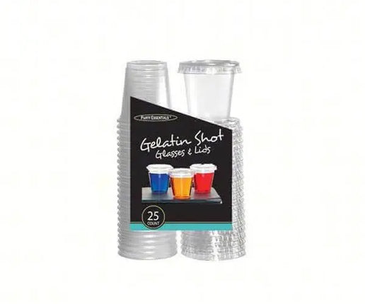 2oz Jello Shot Glass & Lid (25ct) - Party Expo