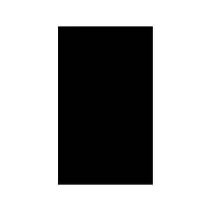 Jet Black Plastic Tablecover 54 x 108 - Party Expo