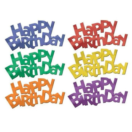 Jumbo Happy Birthday Fanci-Fetti - Party Expo