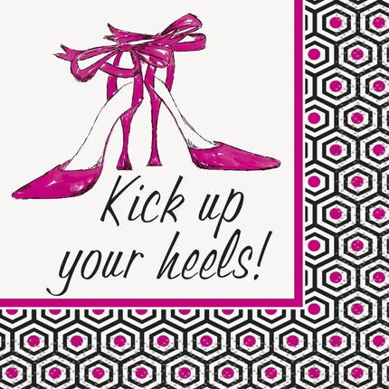 Kick Up Your Heels Girls Night Out Cocktail Napkins (16ct) - Party Expo