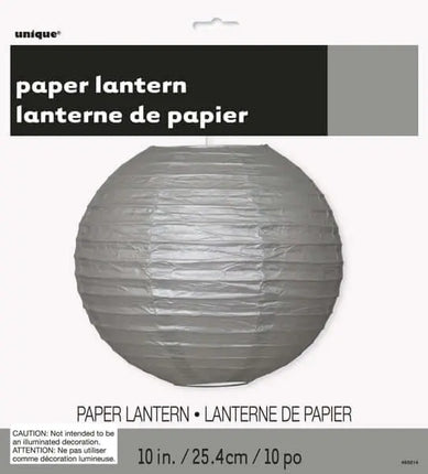 Lantern Round 10" Silver Party Expo
