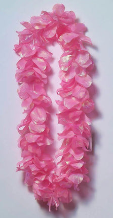 Luau - Deluxe Pearlized Pink Lei - Party Expo