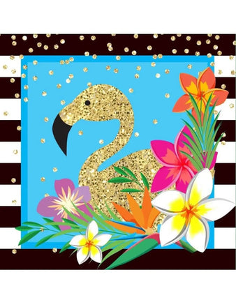 Luau - Summer Paradise Sparkle Lunch Napkins (16ct) - Party Expo